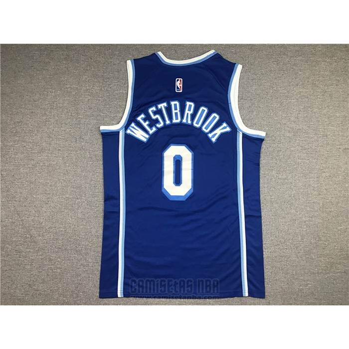 Camiseta Los Angeles Lakers Russell Westbrook #0 Classic 2021-2022 Azul